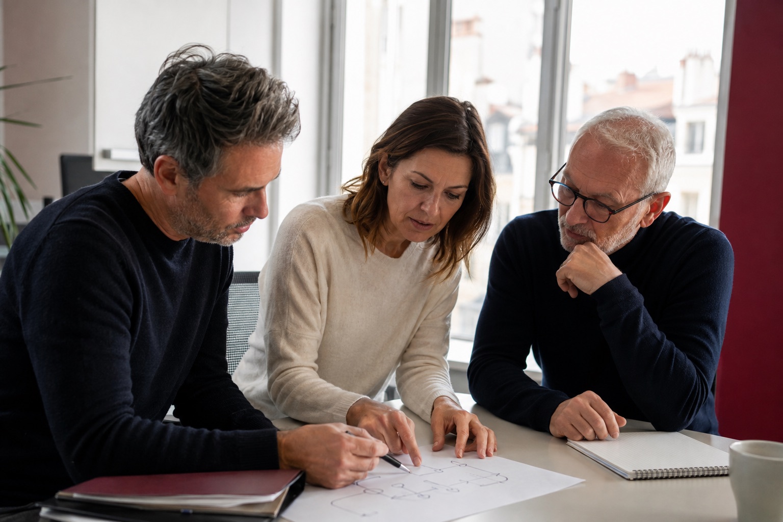 Équipe dans un espace de travail à Lyon